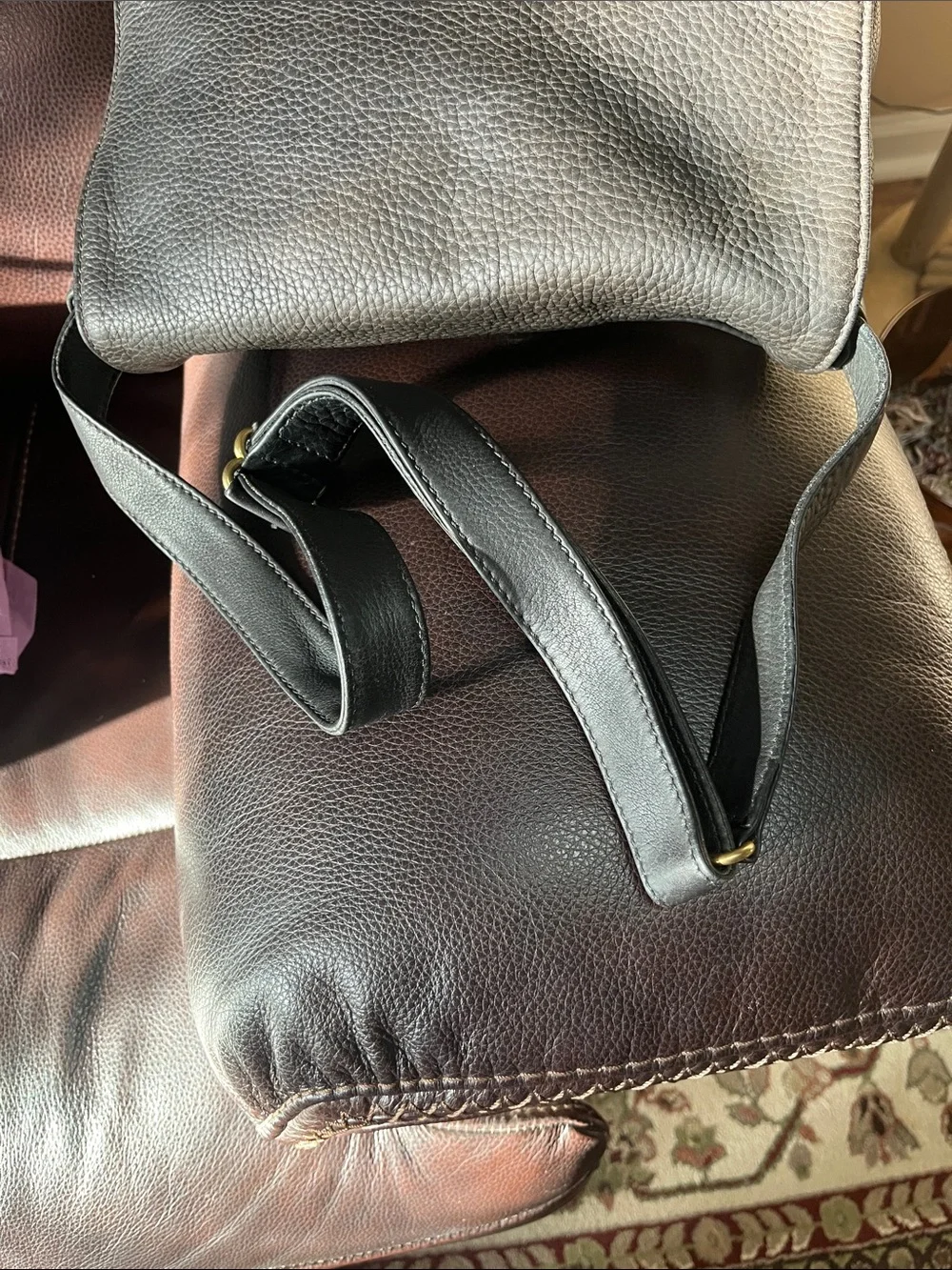 Vintage Coach Sonoma Flap Messenger Tumbled Leather Handbag/Crossbody